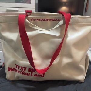 Beis x lonely Ghost Text me when you land tote